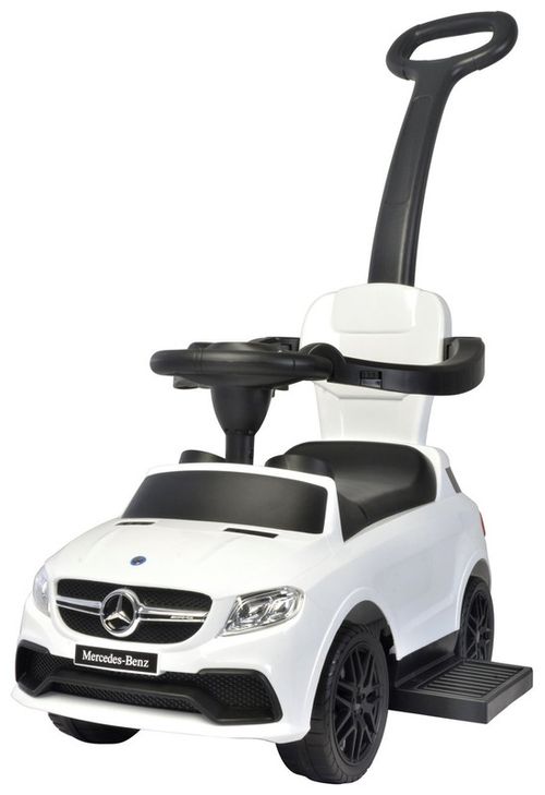 Carrinho de passeio com empurrador Mercedes Benz com musica - Branco - 3288 TERRACO