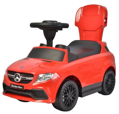 Carrinho de passeio com empurrador Mercedes Benz com musica - Vermelho - 3288 TERRACO
