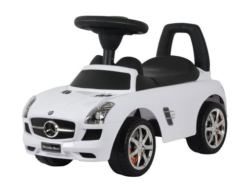 Carrinho de Passeio com Musica - Mercedes Benz - SLS - AMG - Branco - 332 TERRACO