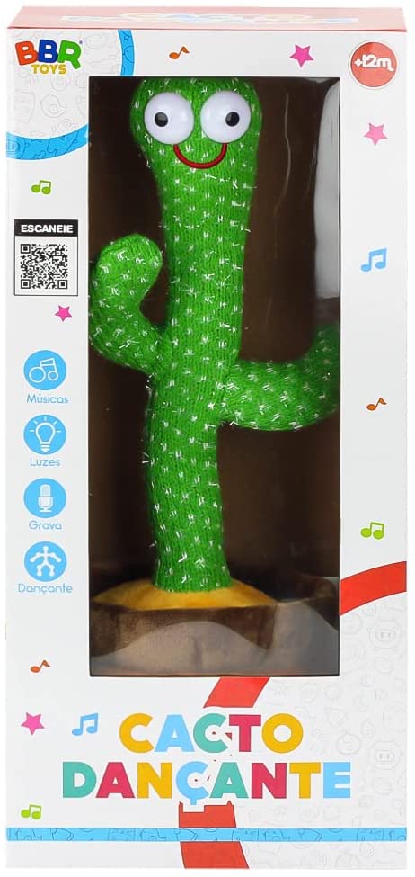Pelucia Cacto Dancarino Musical BBR