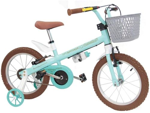Bicicleta Aro 16 V-brake Antonella - Verde Acqua NATHOR INDUSTRIA E C