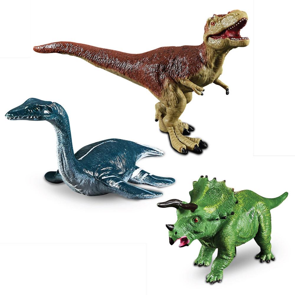 Kit De Dinossauros Com Cenario Dino World Master Beast Alive - Verde CANDIDE