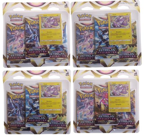 Blister Triplo Pokemon - Estrela Radiante Espada e Escudo - AM COPAG DA AMAZONIA