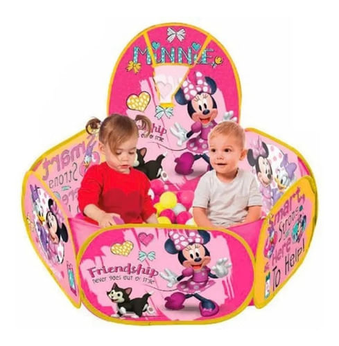 Piscina De Bolinhas Minnnie Com Cesta De Basquete ZIPPY TOYS