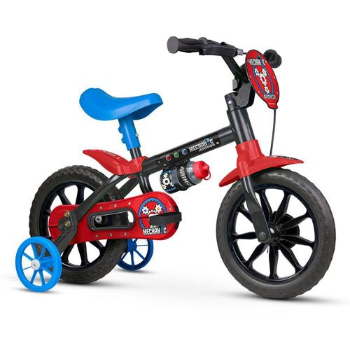 Bicicleta  Aro 12 Mechanic Preta Selim PU NATHOR INDUSTRIA E C
