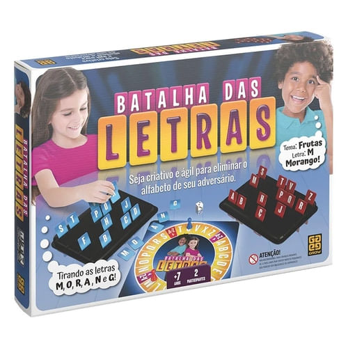Jogo de Tabuleiro - Batalha Das Letras  -  Azul GROW