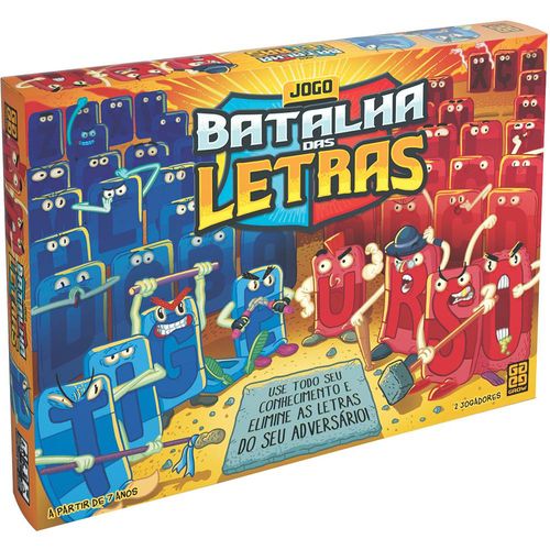 Jogo de Tabuleiro - Batalha Das Letras  - Vermelho GROW