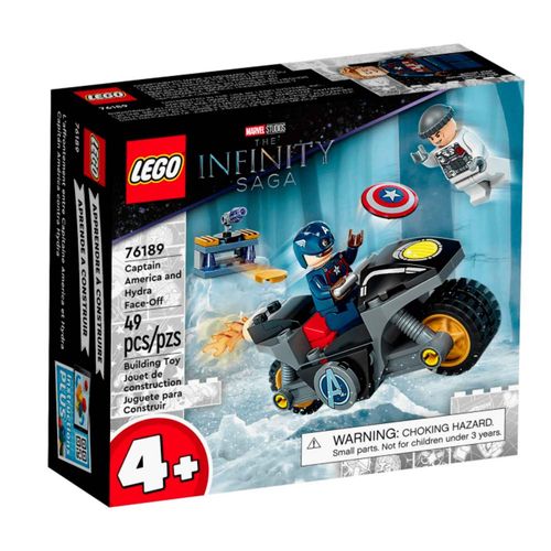 Blocos de montar - Lego Marvel - O Confronto entre Capitao America e Hydra LEGO DO BRASIL