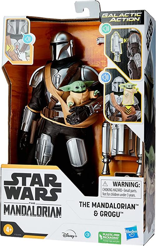 Boneco - FIigura Star Wars - Mandalorian And Grogu HASBRO