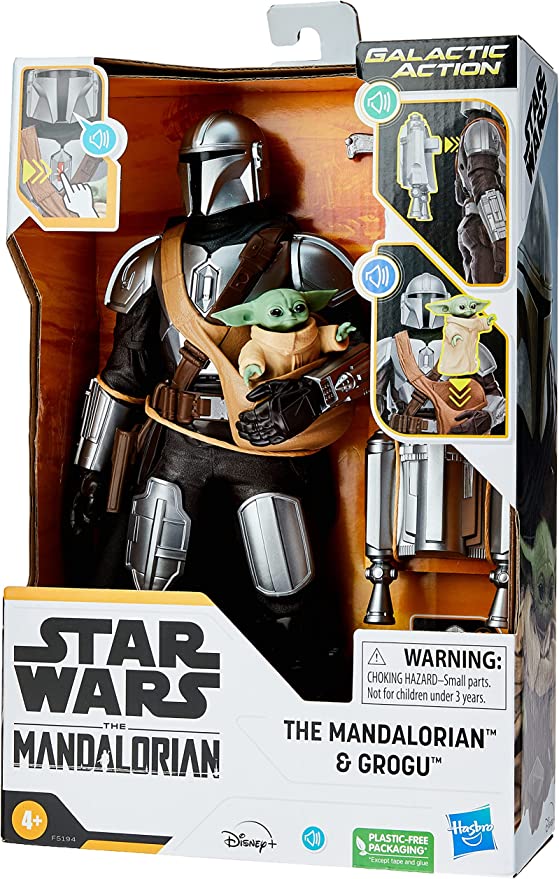 Boneco - FIigura Star Wars - Mandalorian And Grogu HASBRO