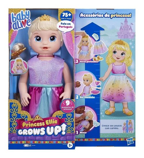Boneca - Baby Alive Princesa Ellie Grows UP - Loira HASBRO