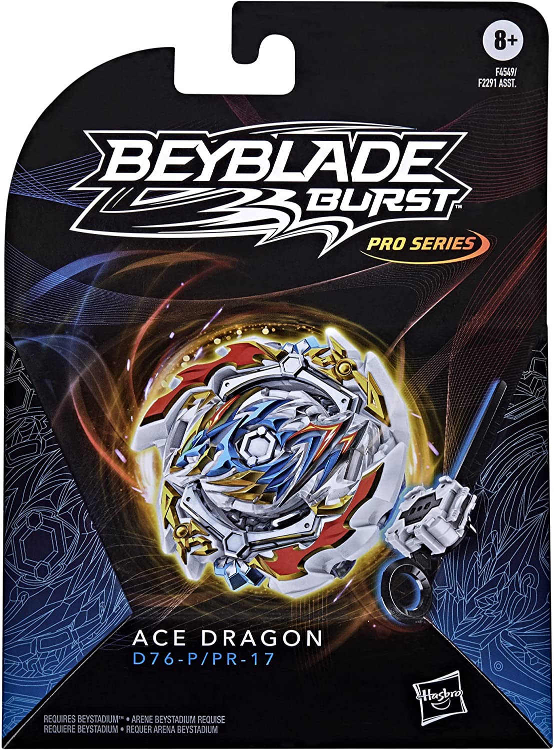 Beyblade Burst Original Hasbro Ace Dragon com Estojo - Pião de