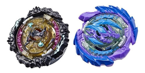 Encontraproduto.com.br - Jogo - Piao BeyBlade Quad Drive - Preto e Roxo HASBRO