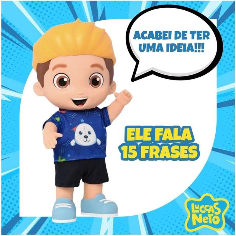 Bonecos - Boneco Luccas Neto Fala 14 Frases - 1079 Bbra