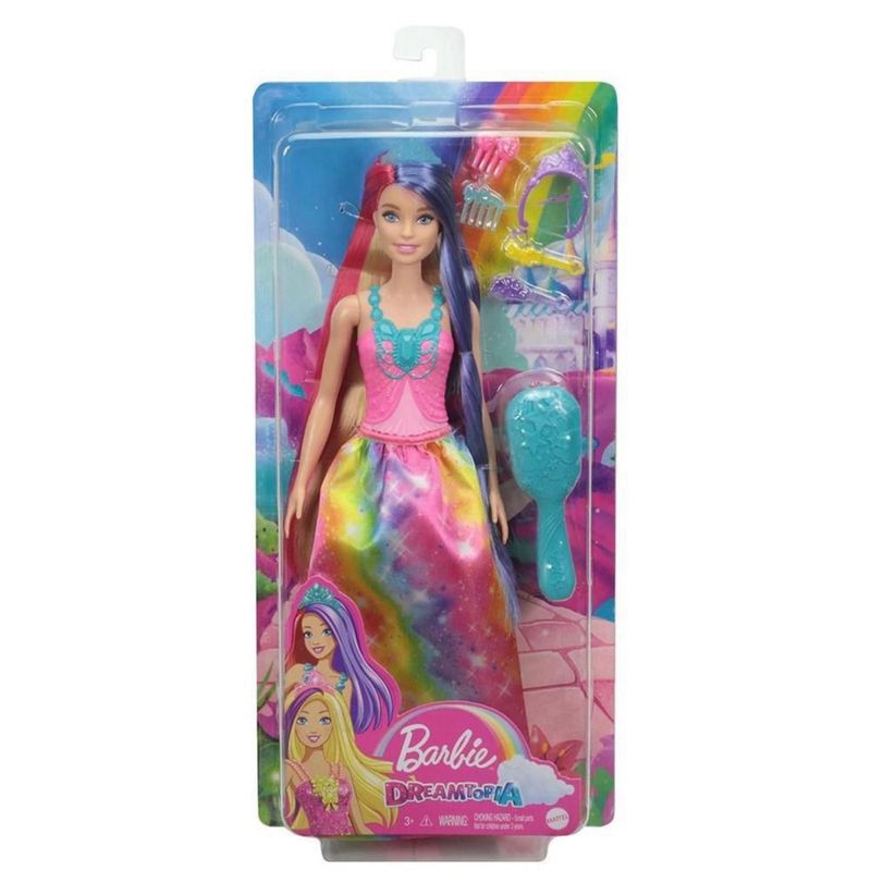 Boneca Barbie Dreamtopia Sereia Penteados Fantásticos - Mattel