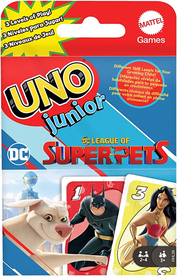 Mattel Games - UNO júnior - Jogo de cartas, Jogos cartas criança