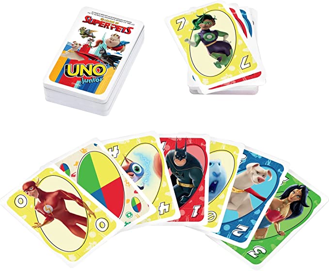 Mattel Games - UNO júnior - Jogo de cartas, Jogos cartas criança