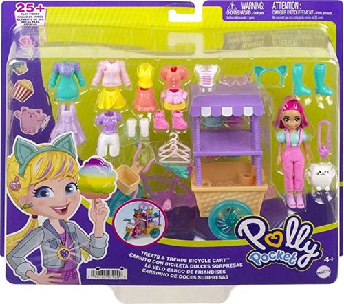 Boneca - Polly Pocket - Carrinho De Doces Surpresas MATTEL