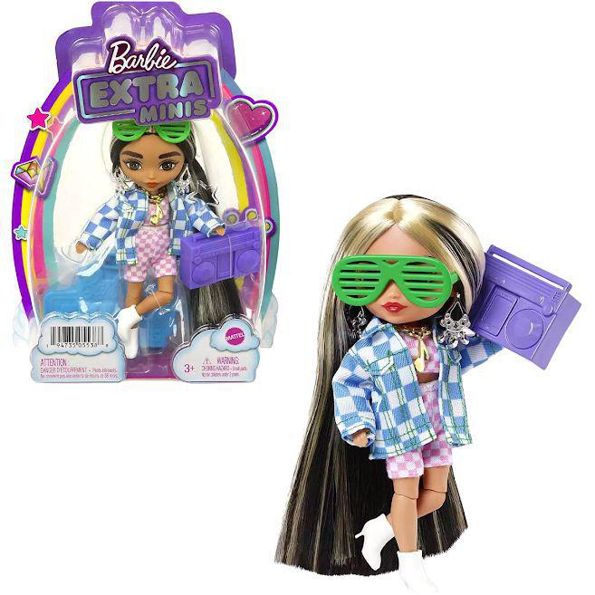 Boneca Barbie - Extra - Barbie Com Roupa Azul Claro - Mattel