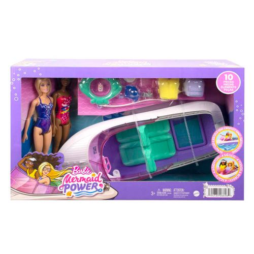 Boneca -  Barbie Mermaid Power com Barco MATTEL
