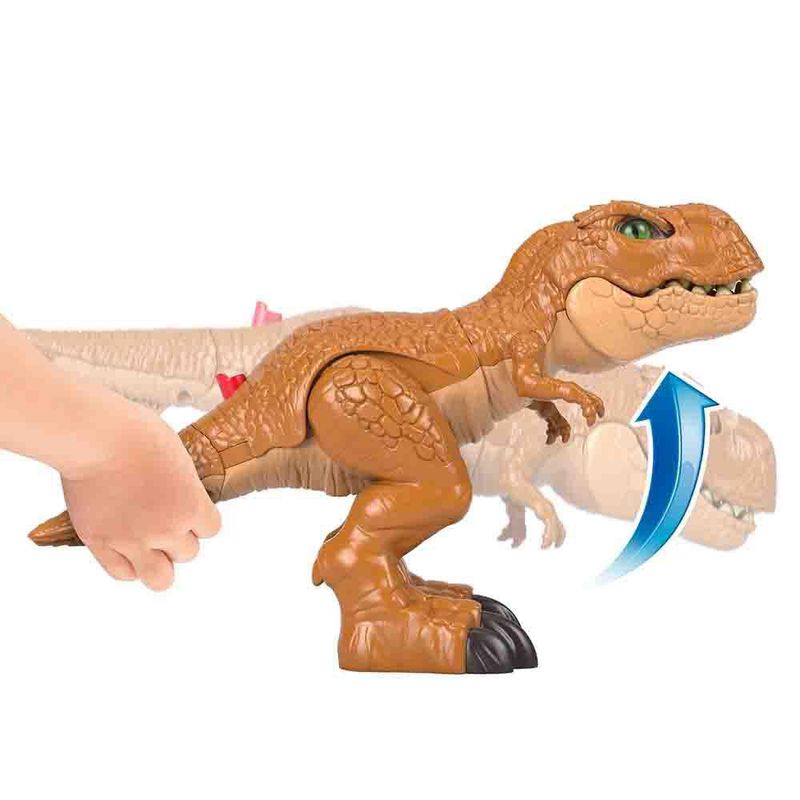 Mattel Imaginext Jurassic World Dinossauro Brinquedo T-Rex Ação de luta