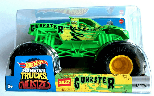 Veiculo - Hot Wheels - 1:24 - Monster Trucks - Gunkster - Verde - Mattel MATTEL