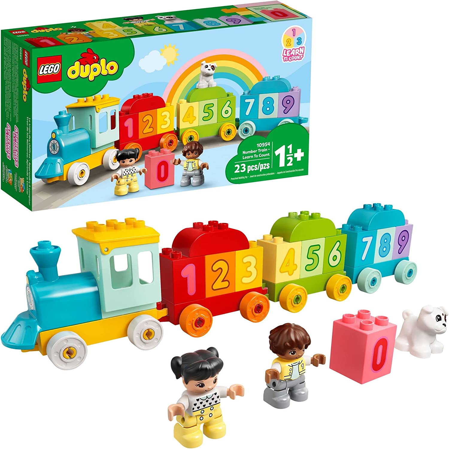 Conjunto blocos de montar tema trem brinquedo educativo nao informada