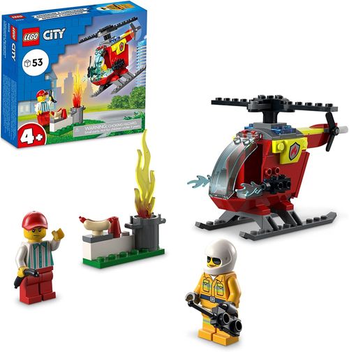 Blocos de Montar - Helicoptero dos Bombeiros LEGO DO BRASIL