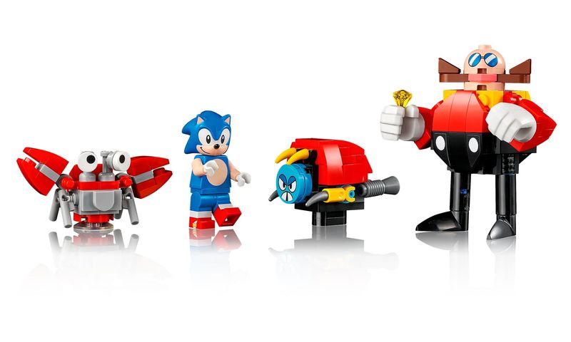 Boneco Lego Sonic Blocos Montar