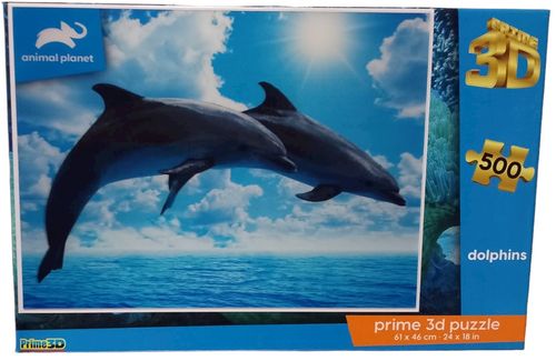 Quebra Cabeca - Prime 3D Puzzle - Golfinhos 500 PECAS MULTIKIDS