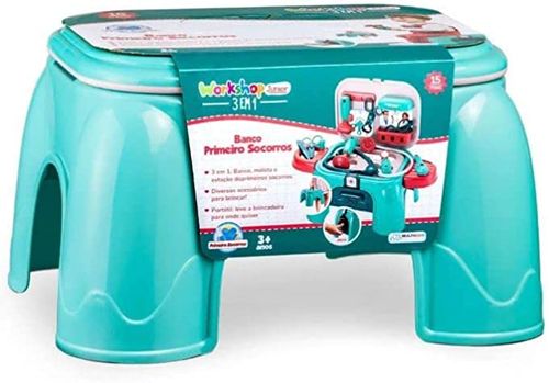 Banco - Maleta Medico 3 em 1 - Workshop Jr (BR1665) MULTIKIDS
