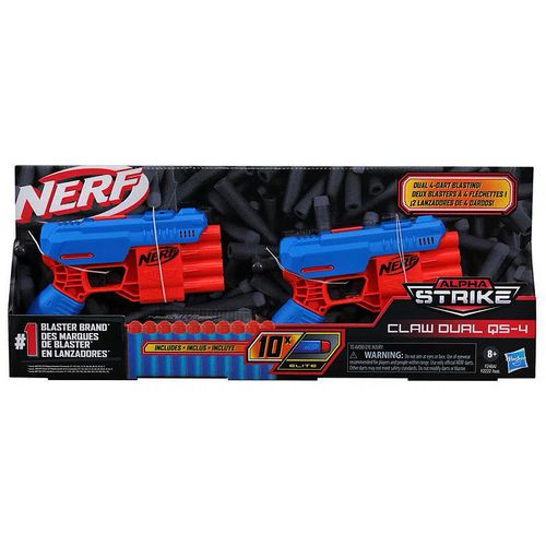 Nerf - Lancador Alpha Strike - Claw Dual Qs-4(F2468) HASBRO
