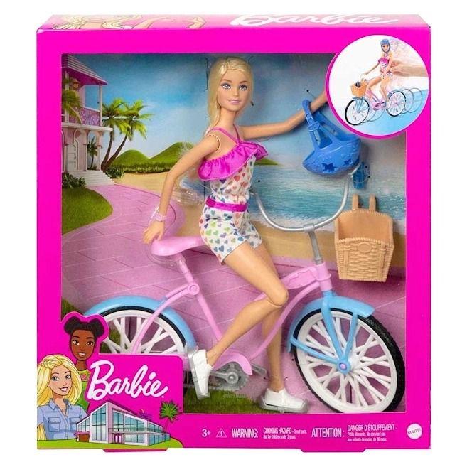 Boneca Barbie C/ Bicicleta Mattel - HBY28 - Shoploko - Por você, para você