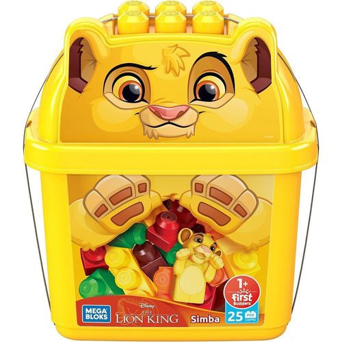 Blocos de Montar - Mega Blocks Disney - Balde de Construcao Simba (GWF89) MATTEL