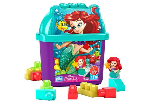 Blocos de Montar - Mega Blocks Disney - Balde de Construcao Ariel (GWF89) MATTEL