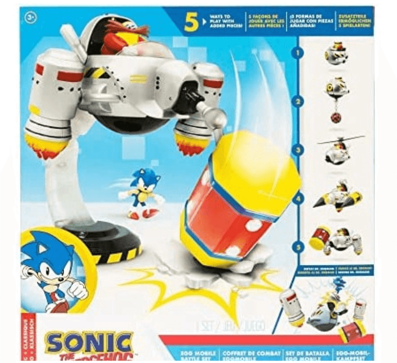 Sonic Set de Batalha - Egg Mobile Battle Set - 3439 - Candide - Real  Brinquedos