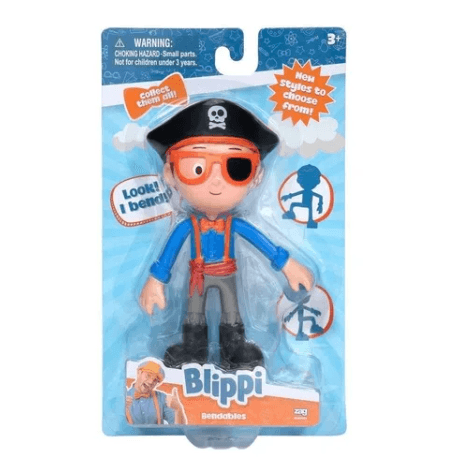 Boneco - Blippi - Bendables - Chapeu Preto - Candide MATTEL