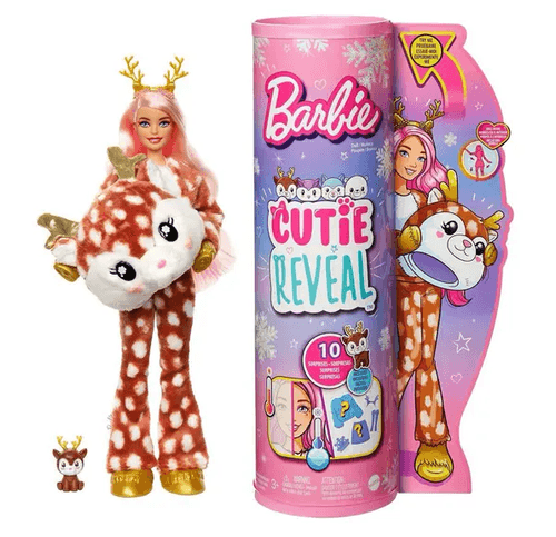 Boneca - Barbie Cutie Reveal Inverno - Rena - Mattel MATTEL