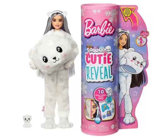 Boneca - Barbie Cutie Reveal Inverno - Urso Polar - Mattel MATTEL