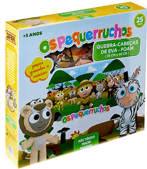 Quebra-Cabeca de EVA - Safari - Os pequerruchos FROES COMERCIO INTER
