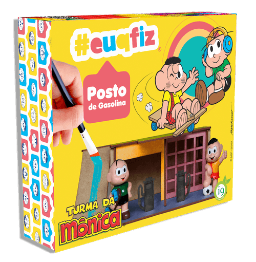 Turma Da Monica - Posto De Gasolina - Cascao E Cebolinha - EUQFIZ MAR DISTRIBUIDORA EI