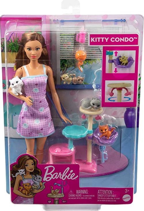 Boneca Barbie - Condominio De Gatinhos - HHB70 MATTEL