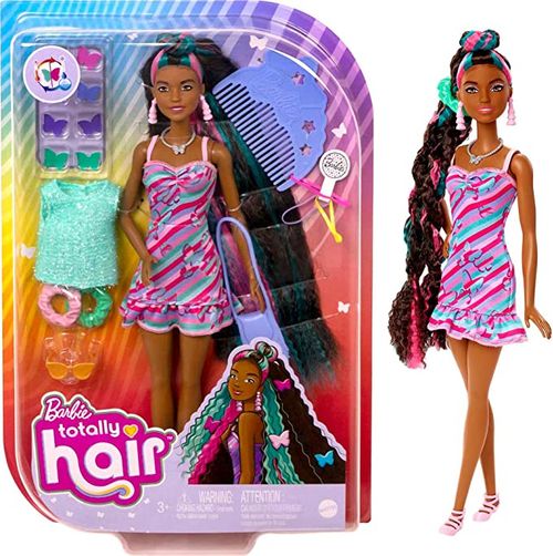 Boneca - Barbie Totally Hair - Vestido Borboleta - HCM91 MATTEL