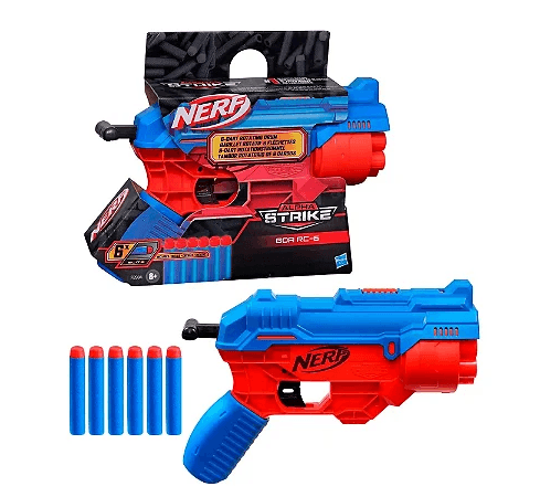 Lançador De Dardos Nerf Dart Blaster Azul Com 6 Munições em