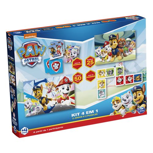 Jogo - Kit 4 em 1 Patrulha Canina GROW