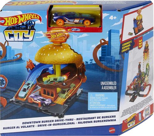Pista - HW City Downtown Burger - Drive Thru (HDR26) MATTEL