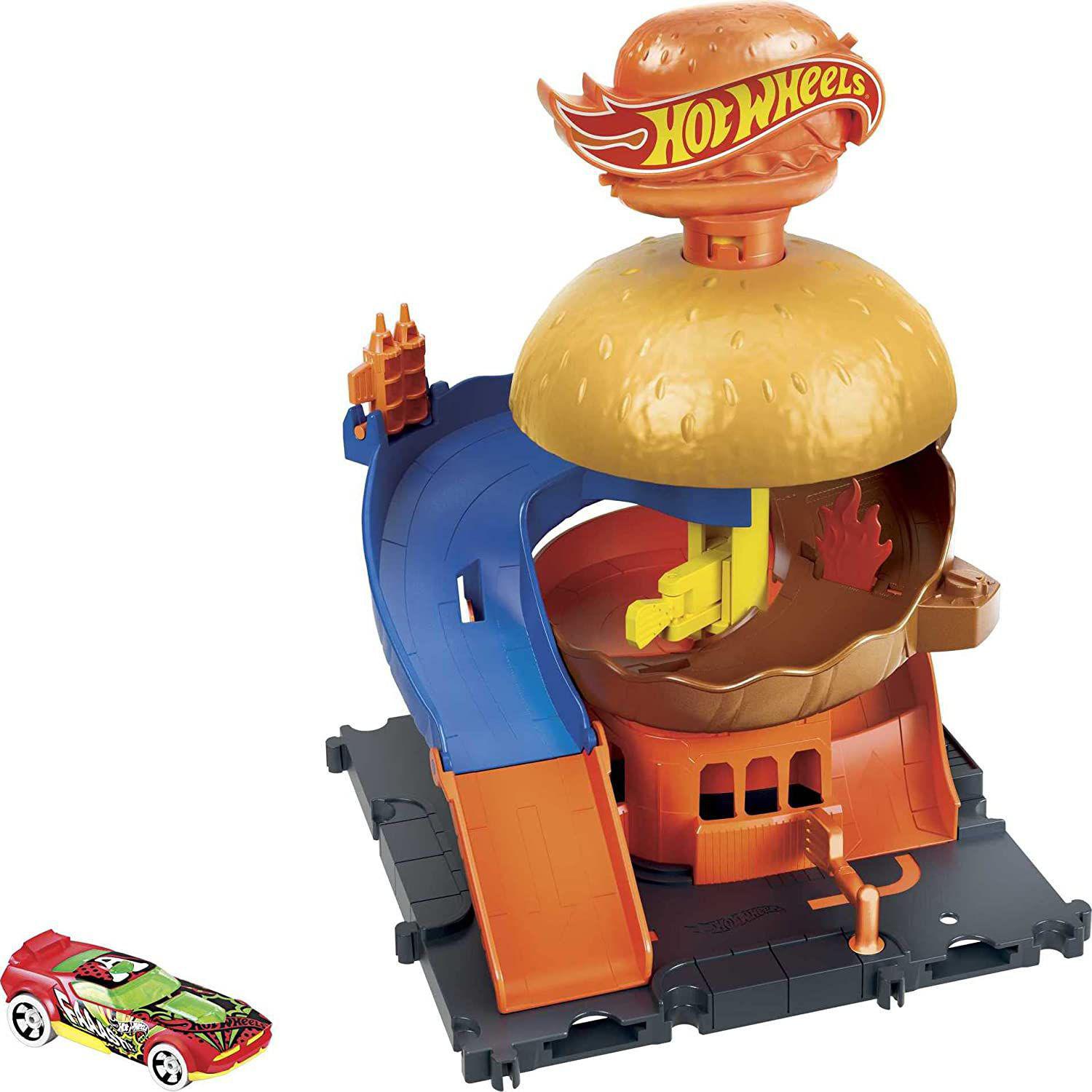 Pista Hot Wheels City Drive-thru De Hambúrguer Mattel