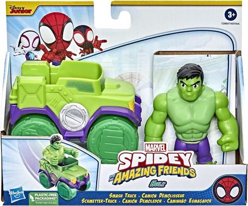 Boneco - Hulk com Veiculo Spidey (F3989) HASBRO