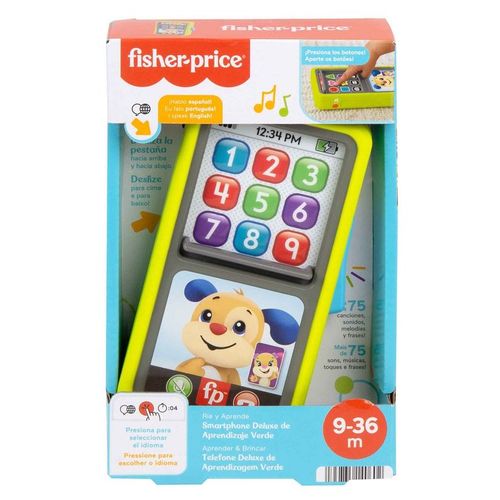 FISHERPRICE BRINQUEDO TELEFONE DELUXE DE APRENDIZAGEM VERDE MATTEL