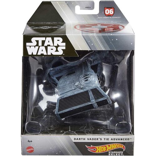 Hot Wheels - Star Wars - Darth Vaders Tie Advanced - Starships Select MATTEL
